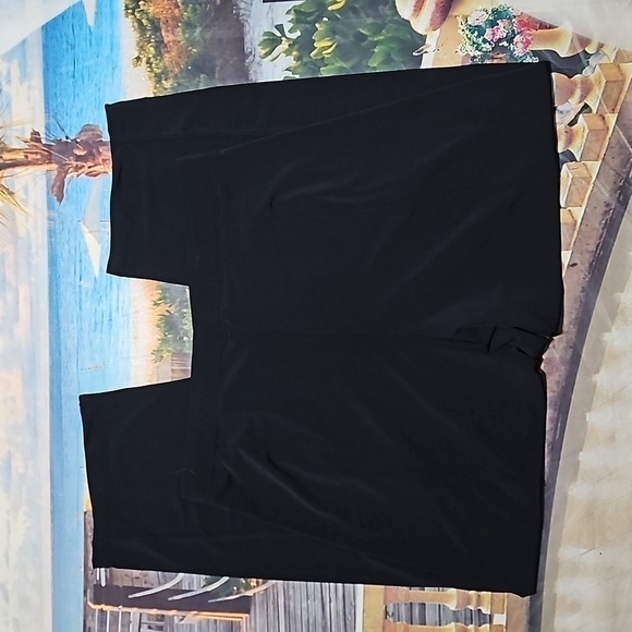 Lisa Bayne Black Wide Leg Stretchy Pants Size Large - Picture 4 of 4